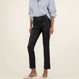 Kut from the Kloth Reese Black Ankle Coated Jeans